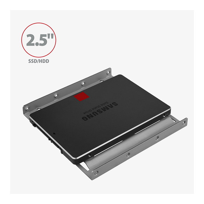 Axagon RHD-125S Adaptador para 1x 2,5 pulg. en ranura de 3,5 pulg. - gris
