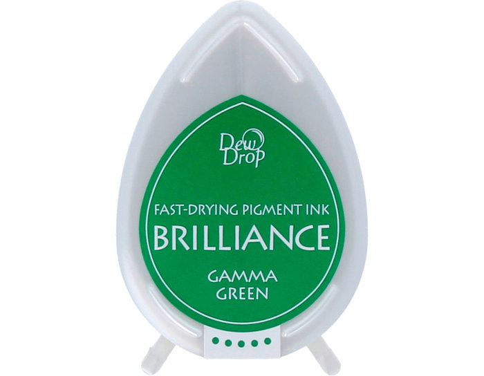 Tsukineko BRILLIANCE Almohadilla de Tinta Verde Brillante Efecto Nacarado Tsukineko BRILLIANCE Almohadilla de Tinta Verde Brillante Efecto Nacarado