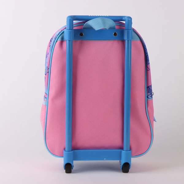 Cerdá Mochila infantil trolley 3D Stitch 25x30x12 cm con ruedas para niños 3 años