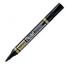 Pentel Marcador Permanente N850 Negro (Pack de 12)