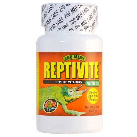 ZooMed Reptivite Vitaminas para Reptiles y Anfibios con Calcio y Aminoácidos, 56.7 gr ZooMed Reptivite Vitaminas para Reptiles y Anfibios con Calcio y Aminoácidos, 56.7 gr