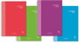 Sam - Pacsa Cuaderno con Espiral Rayado Sam Premium A5, 120 Hojas, 4 Unidades, Colores Surtidos