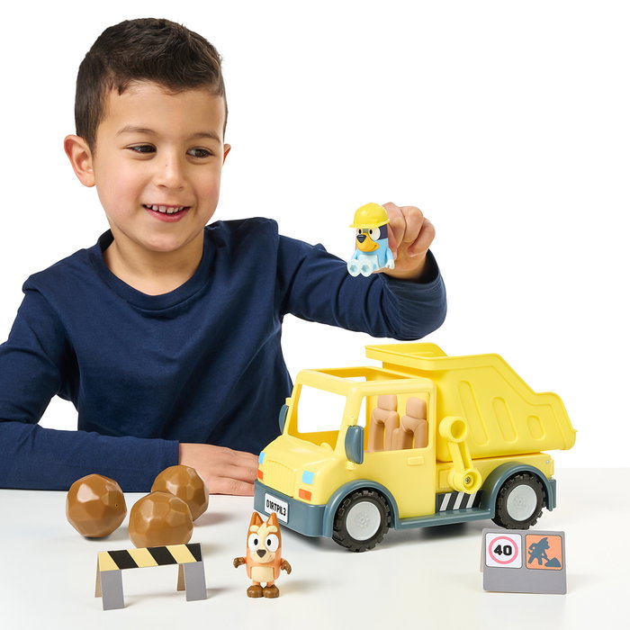 Moose Camión Volquete Bluey 17673 con Figuras y Accesorios para Niños +3 Años Moose Camión Volquete Bluey 17673 con Figuras y Accesorios para Niños +3 Años
