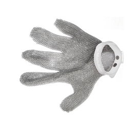 OVINOX Guante Malla de Acero Inoxidable, Talla Pequeña, Color Blanco