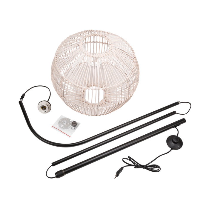 Longquan Lámpara de Pie [SKD-F1004] - Diseño Elegante con Bombilla LED E27 para Salón, Dormitorio