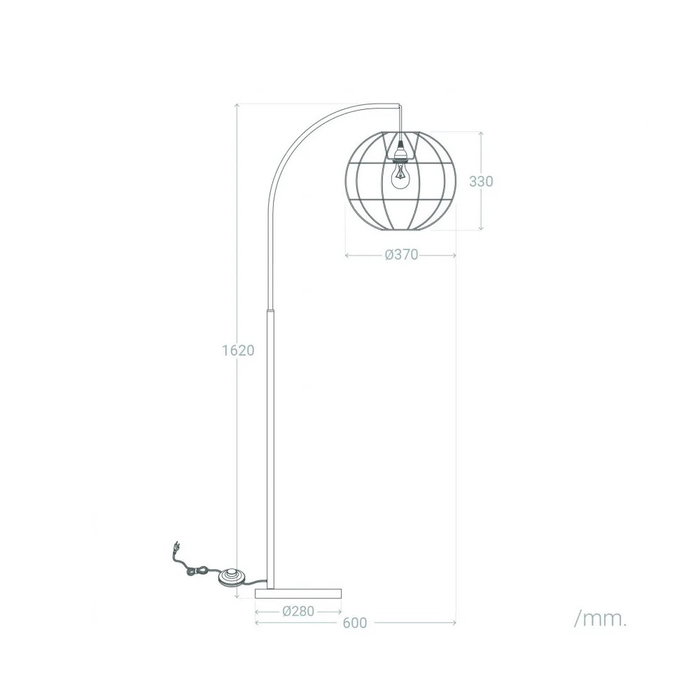 Longquan Lámpara de Pie [SKD-F1004] - Diseño Elegante con Bombilla LED E27 para Salón, Dormitorio