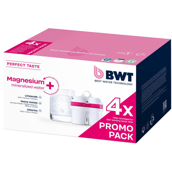 BWT Magnesium Mineralized Water Pack Promocional de 4 unidades BWT Magnesium Mineralized Water Pack Promocional de 4 unidades