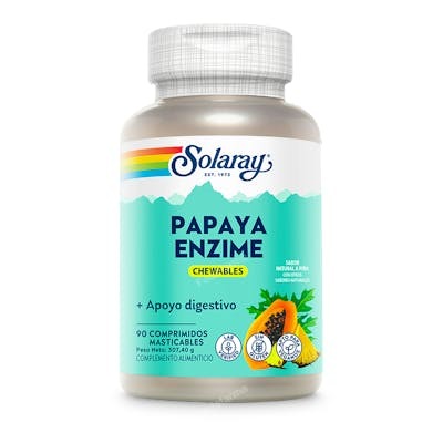 SOLARAY Papaya Enzymes 90 comprimidos masticables SOLARAY Papaya Enzymes 90 comprimidos masticables