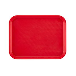 CAMBRO Bandeja Fast Food perfil alto Rojo 36 x 46 cm