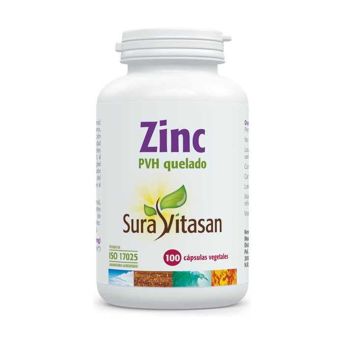 Sura Vitasan Zinc PVH Quelado 25mg 100 cápsulas Sura Vitasan Zinc PVH Quelado 25mg 100 cápsulas