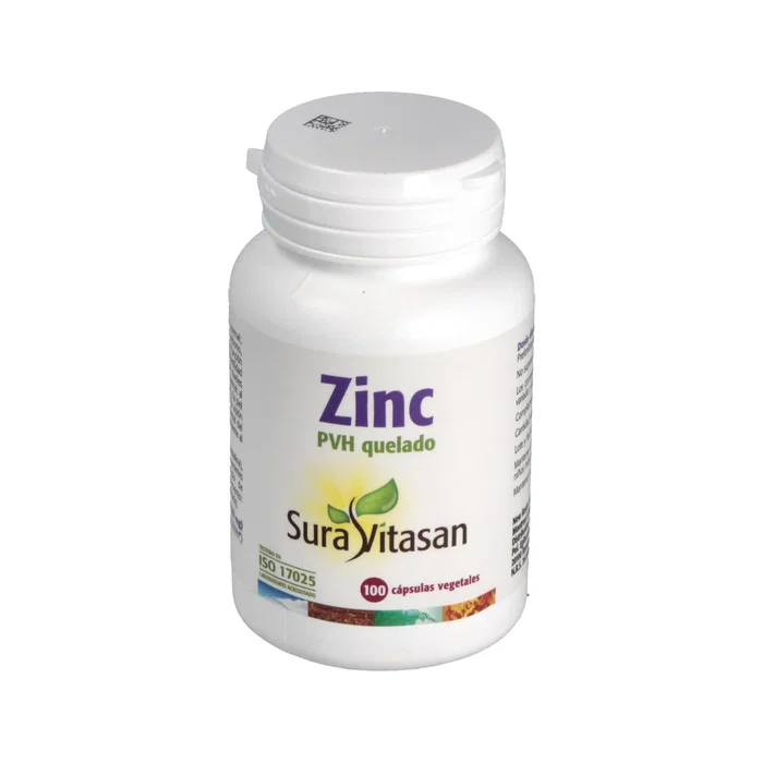 Sura Vitasan Zinc PVH Quelado 25mg 100 cápsulas