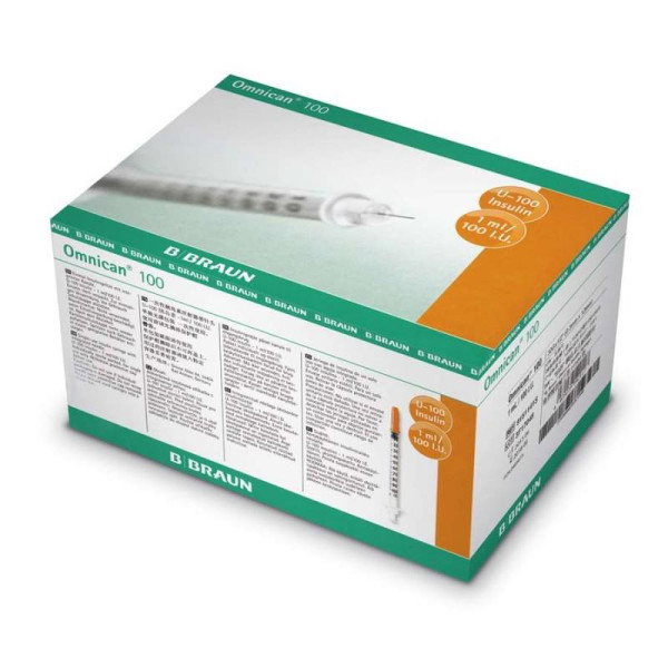 B. Braun Jeringa Insulina Omnican 40 UI 1ml 30G 100 uds B. Braun Jeringa Insulina Omnican 40 UI 1ml 30G 100 uds