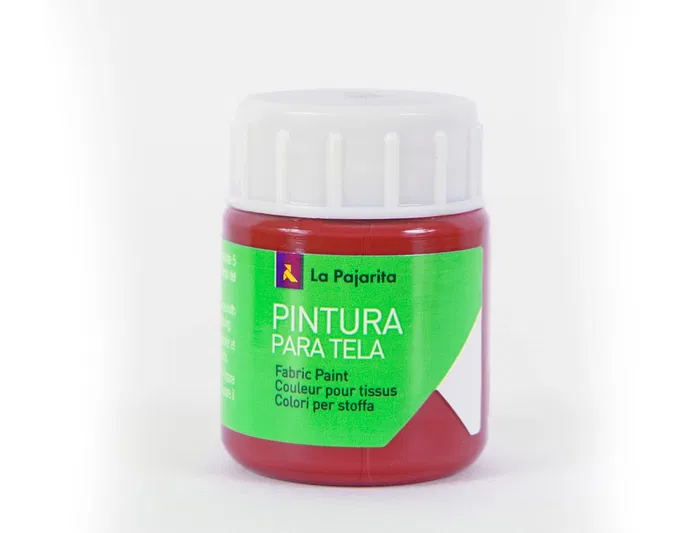 La Pajarita Pintura para Tela Rojo Inglés 25 ml