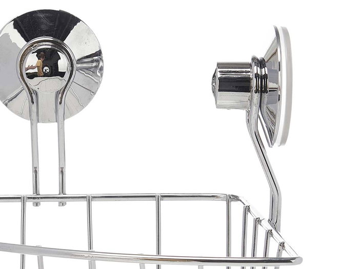 Berilo Soporte Pared Esquinero Acero Ventosa 25 x 18.5 x 18 cm (Set de 12)