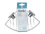 Berilo Soporte Pared Esquinero Acero Ventosa 25 x 18.5 x 18 cm (Set de 12)