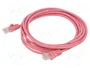 GOOBAY Patch cord Cat 5e U/UTP 3m Rosa