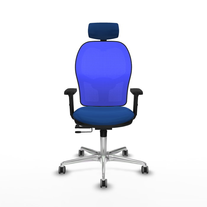 PIQUERAS Y CRESPO Silla de oficina Jorquera con mecanismo Sincro/Traslack y Similpiel Azul PIQUERAS Y CRESPO Silla de oficina Jorquera con mecanismo Sincro/Traslack y Similpiel Azul