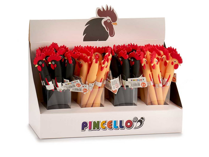 Pincello Bolígrafo Gallo Surtido 3x17.5x2 cm (Set de 96)