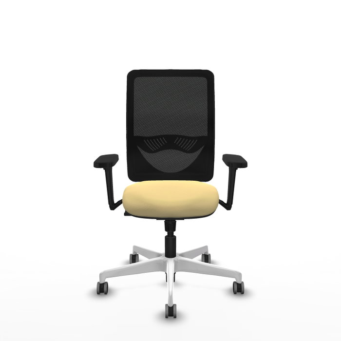 PIQUERAS Y CRESPO Silla de Oficina Zulema con Mecanismo Sincro, Crema y Negro PIQUERAS Y CRESPO Silla de Oficina Zulema con Mecanismo Sincro, Crema y Negro