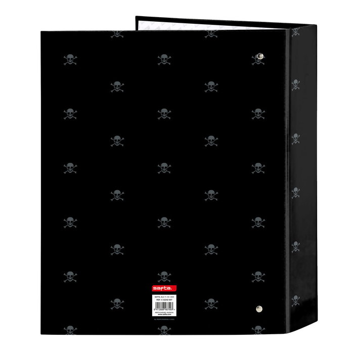 Carpeta de anillas Safta California Negro A4 27 x 33 x 6 cm Carpeta de anillas Safta California Negro A4 27 x 33 x 6 cm