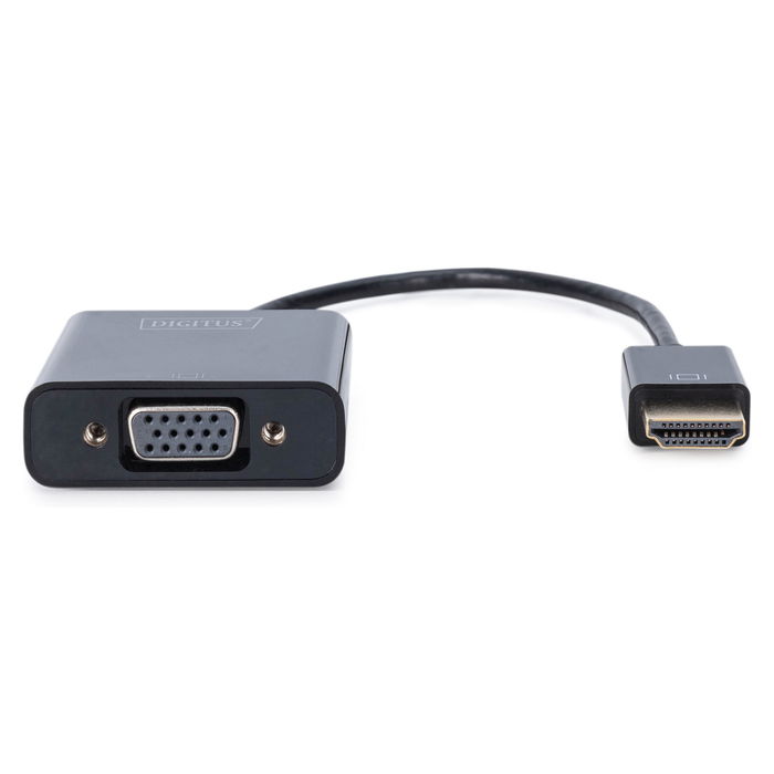 Digitus Conversor HDMI a VGA (D-Sub) Negro