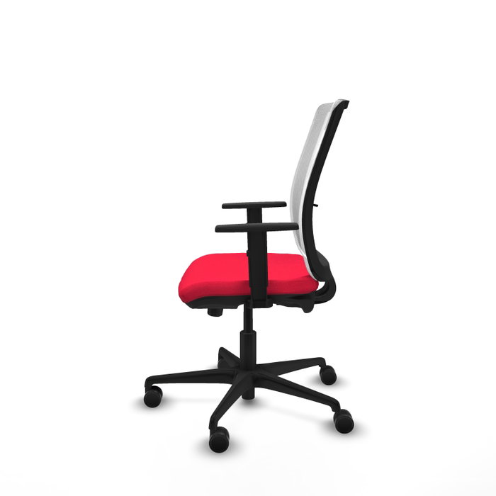 PIQUERAS Y CRESPO Silla de oficina Haches con mecanismo Sincro/Traslack Rojo y Blanco PIQUERAS Y CRESPO Silla de oficina Haches con mecanismo Sincro/Traslack Rojo y Blanco