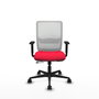 PIQUERAS Y CRESPO Silla de oficina Haches con mecanismo Sincro/Traslack Rojo y Blanco