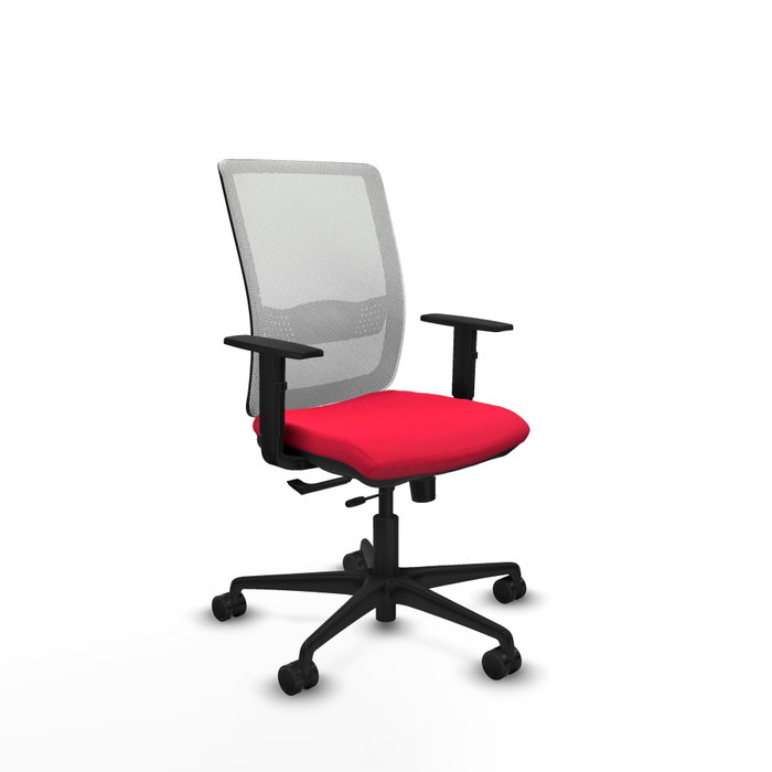 PIQUERAS Y CRESPO Silla de oficina Haches con mecanismo Sincro/Traslack Rojo y Blanco PIQUERAS Y CRESPO Silla de oficina Haches con mecanismo Sincro/Traslack Rojo y Blanco
