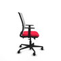 PIQUERAS Y CRESPO Silla de oficina Haches con mecanismo Sincro/Traslack Rojo y Blanco