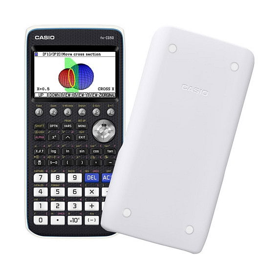 Casio FX-CG50 Calculadora Gráfica con Pantalla a Color, 15 Dígitos, LCD 216x384 Píxeles, Memoria Flash 16 MB, USB, Negra