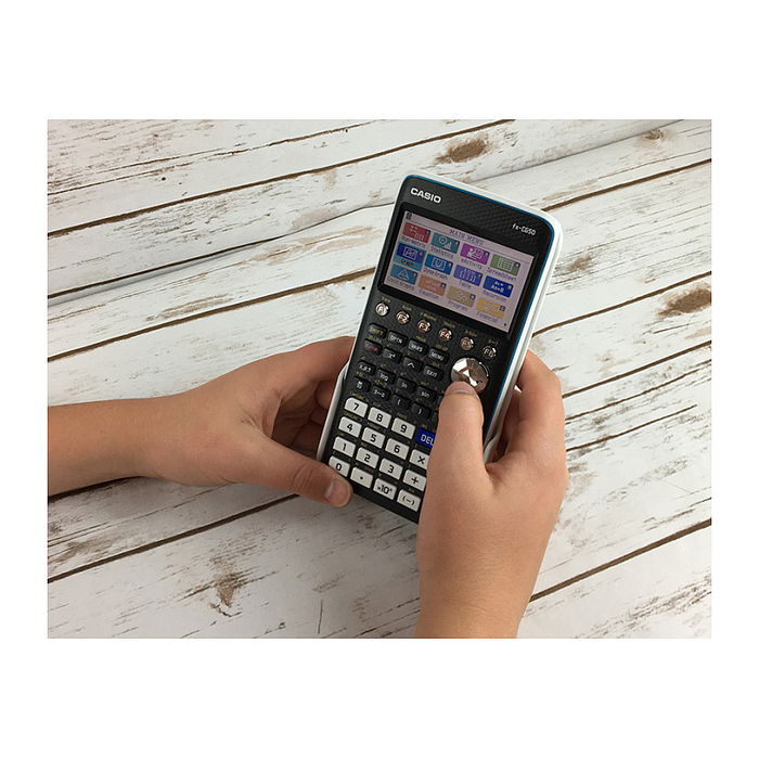Casio FX-CG50 Calculadora Gráfica con Pantalla a Color, 15 Dígitos, LCD 216x384 Píxeles, Memoria Flash 16 MB, USB, Negra