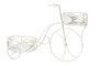 DKD Home Decor Macetero Terraza y Jardín Blanco Metal 28 x 42 x 58 cm (2 Unidades)