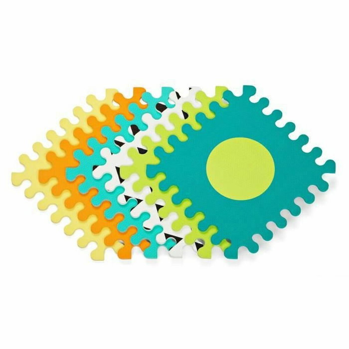 Infantino Conjunto de 6 baldosas de espuma de colores brillantes con formas Infantino Conjunto de 6 baldosas de espuma de colores brillantes con formas