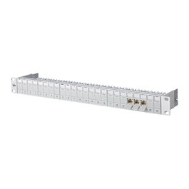 METZ CONNECT BTR 19-Panel 1HE BTR NETCOM 130B11P0-E, Panel de conexión para bastidor de 1HE con 24 puertos RJ-45 Kat.6A Class EA