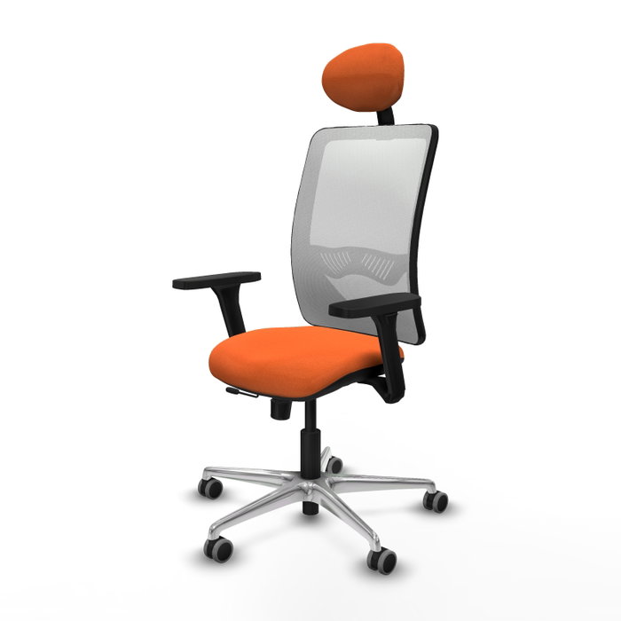 PIQUERAS Y CRESPO Silla de oficina Zulema Naranja y Blanco PIQUERAS Y CRESPO Silla de oficina Zulema Naranja y Blanco