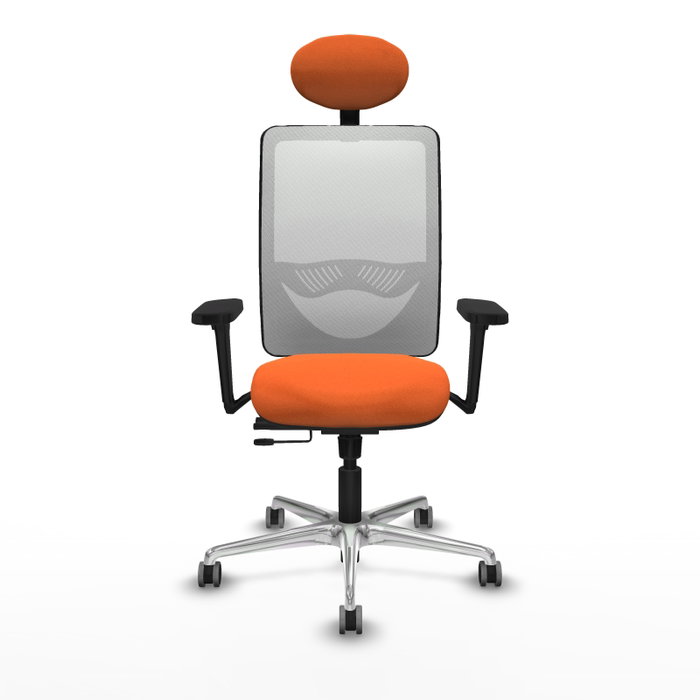 PIQUERAS Y CRESPO Silla de oficina Zulema Naranja y Blanco PIQUERAS Y CRESPO Silla de oficina Zulema Naranja y Blanco