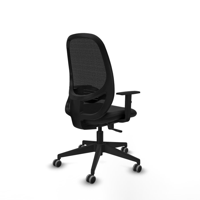 PIQUERAS Y CRESPO Silla de oficina Cilanco Negro con mecanismo Sincro