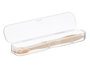 Berilo Set de 2 Cepillos con Funda en Bambú y Plástico (PP) Transparente 20 x 4.5 x 3 cm (Set de 24)