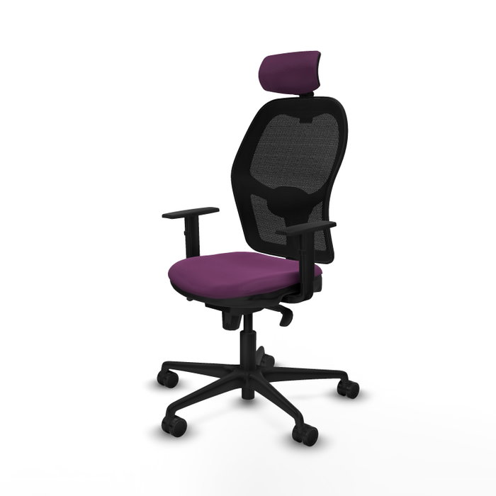 PIQUERAS Y CRESPO Silla de oficina Jorquera Morado y Negro