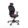 PIQUERAS Y CRESPO Silla de oficina Jorquera Morado y Negro