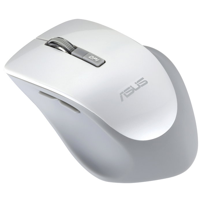 ASUS WT425 Ratón Óptico Inalámbrico RF Blanco Ergónómico para Mano Derecha con 1600 DPI - Conexión Plug and Play para PC/Portátil