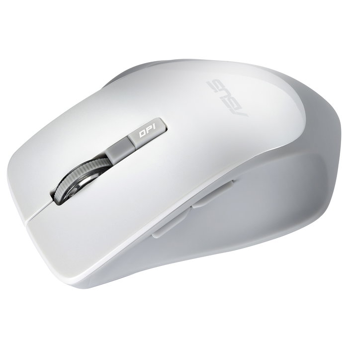 ASUS WT425 Ratón Óptico Inalámbrico RF Blanco Ergónómico para Mano Derecha con 1600 DPI - Conexión Plug and Play para PC/Portátil