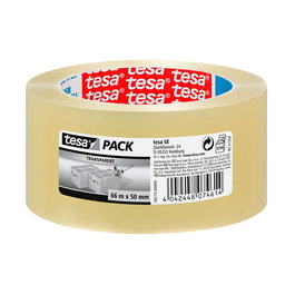 Tesa Cinta de embalar transparente 46 micras 50 mm x 66 m