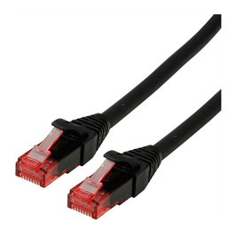 ROLINE Patch Cable Cat.6 UTP 0.5 m, Negro, Component Level, LSOH, 21.15.2550