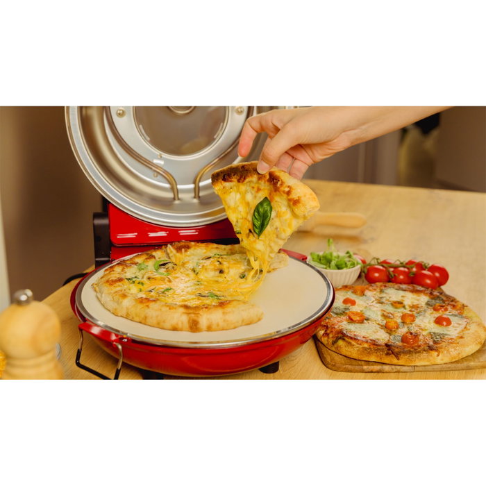 Cecotec Fun Pizza&Co Mamma Mia Vista Pizzagrill Rojo / Plata