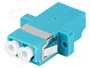 Lanberg Adaptador de Fibra Óptica LC/UPC Dúplex Multimodo Blanco