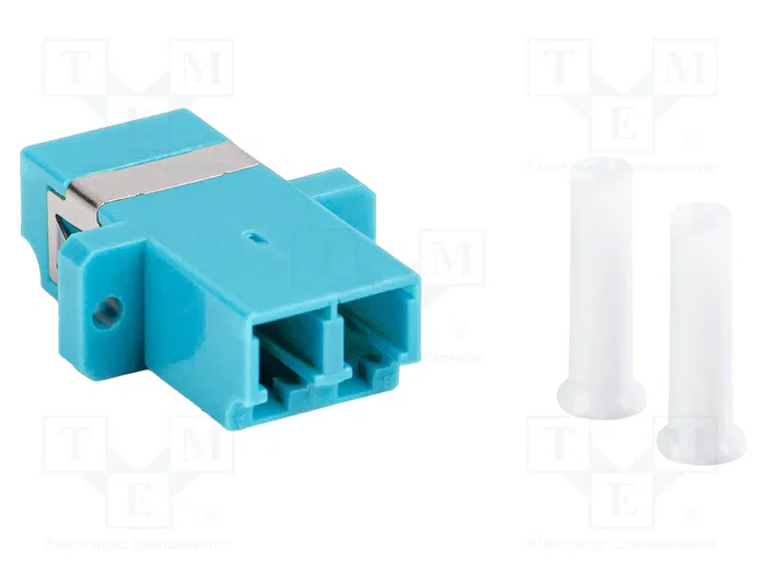 Lanberg Adaptador de Fibra Óptica LC/UPC Dúplex Multimodo Blanco