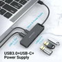 Vention Hub USB-C 5 en 1 TGTBB con 3x USB 3.0, 1x USB-C y 1x Micro-B