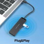 Vention Hub USB-C 5 en 1 TGTBB con 3x USB 3.0, 1x USB-C y 1x Micro-B