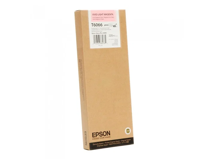 Epson Cartucho T606600 Magenta Claro Vivo 220 ml Original Epson Cartucho T606600 Magenta Claro Vivo 220 ml Original